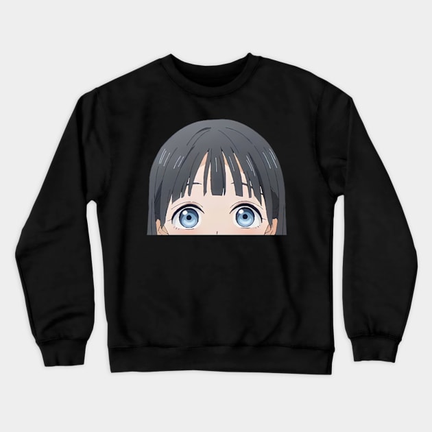 Komichi Akebi Peeker Akebi's Sailor Uniform Crewneck Sweatshirt by TaivalkonAriel